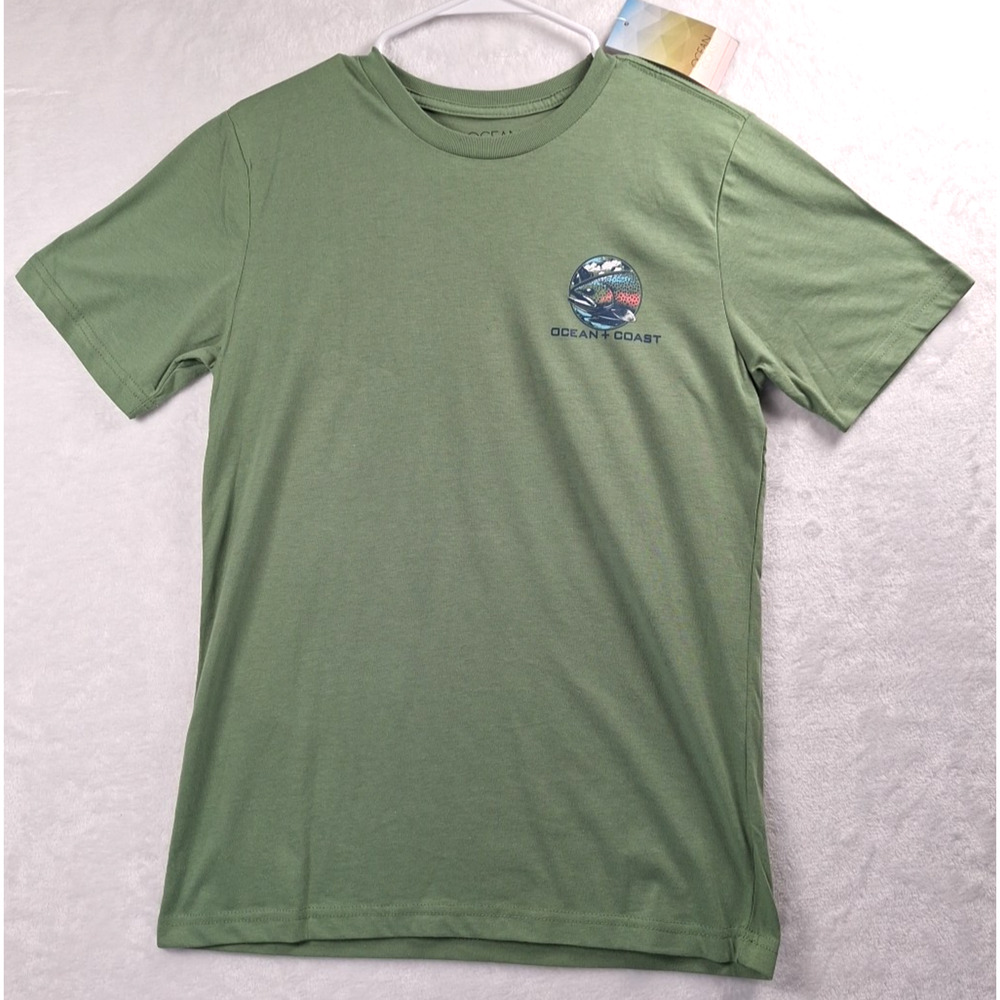 Ocean + Coast Short Sleeve Mountain Trout Graphic T-Shirt Size XL